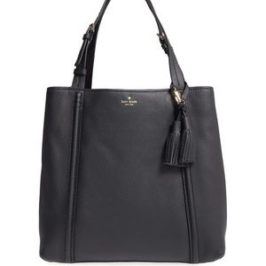 Kate Spade Black Leather Orchard Street Mena Tote